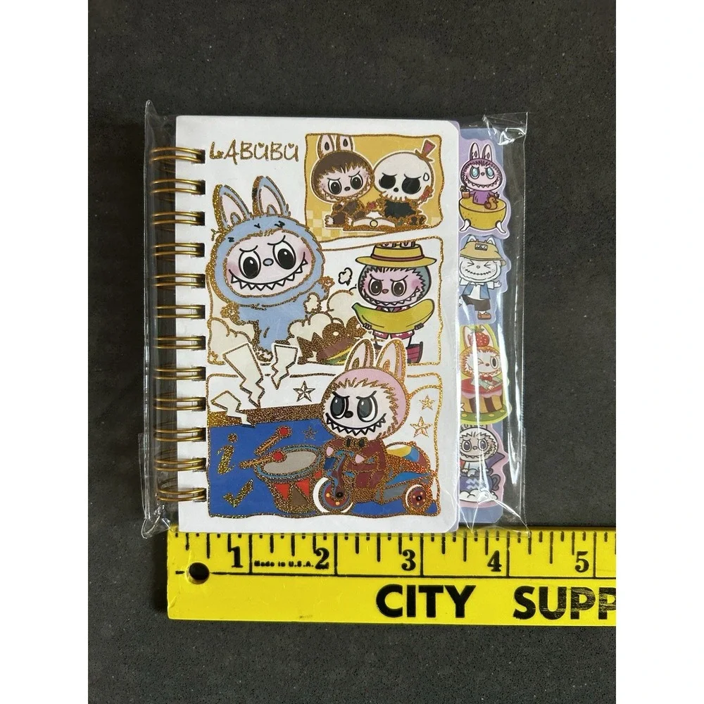 NEW Labubu‎ Tabbed Spiral Bound Mini Notebook
